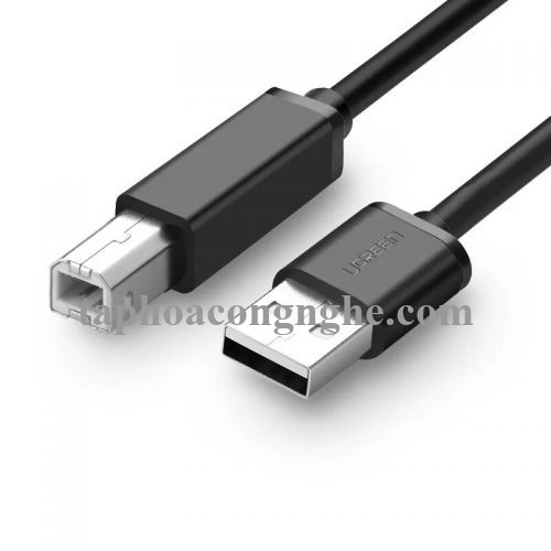 Ugreen 10328 3M màu Đen Cáp USB 2.0 sang USB B máy in US104 30010328